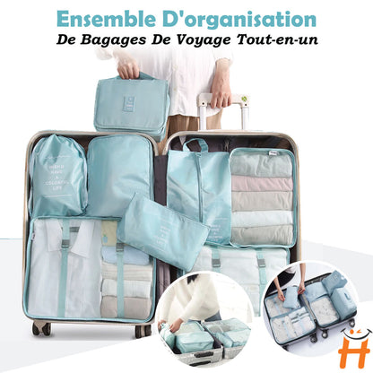 Ensemble D'organisation De Bagages De Voyage Tout-en-un