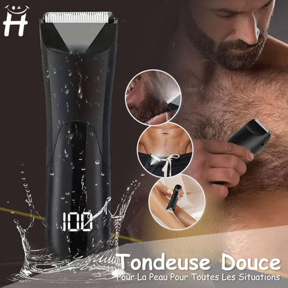 Tondeuse À Cheveux Professionnelle Rechargeable Usb Avec Lumière Et Affichage Du Niveau De Batterie