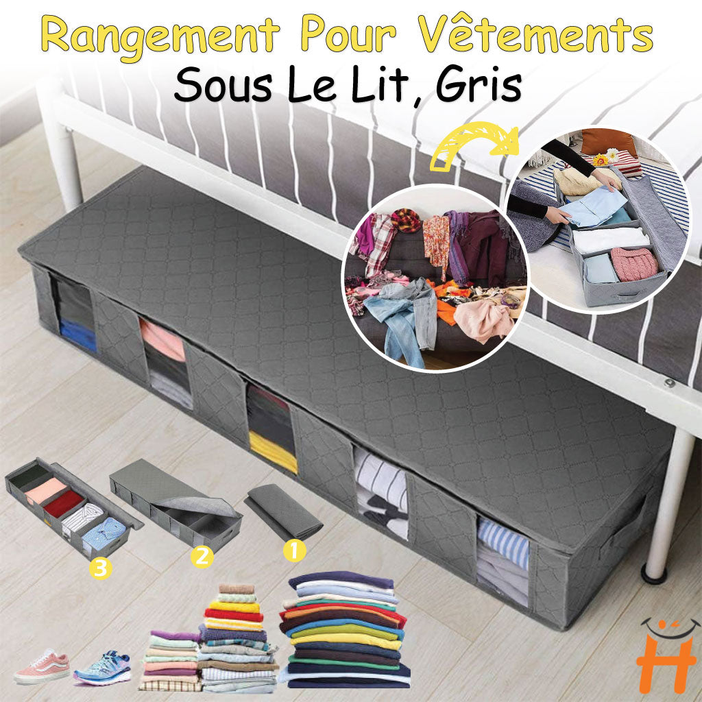 Rangement Pour Vêtements Sous Le Lit, Pliable