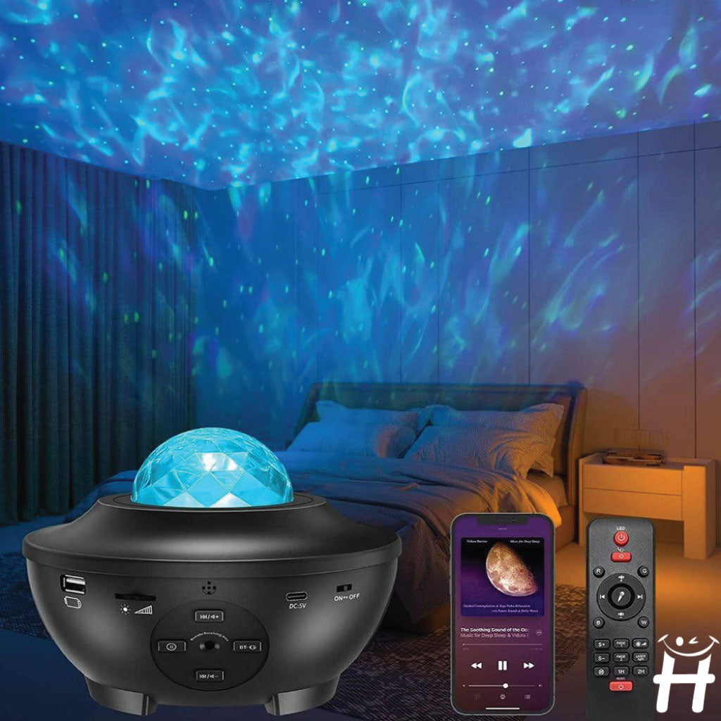 Projecteur Led Ciel Étoilé Et Galaxie, Haut-parleur Bluetooth