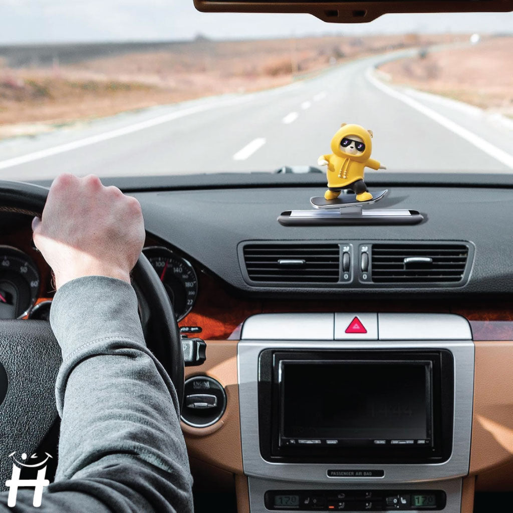 Planche Décorative Pour Voiture En Forme D'ours En Skateboard