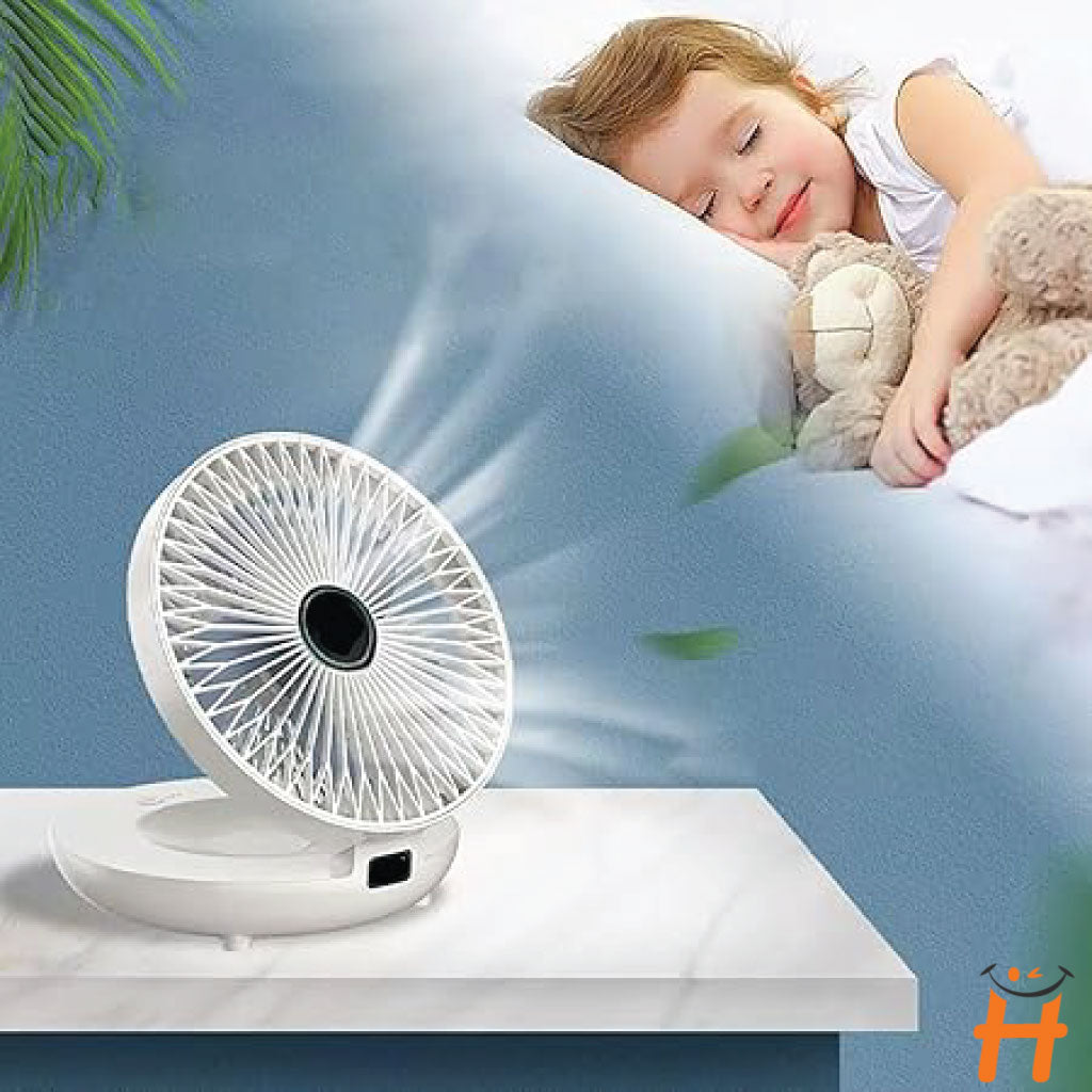 Petit Ventilateur Mural Pliable USB, Réglable Et Sans Fil.