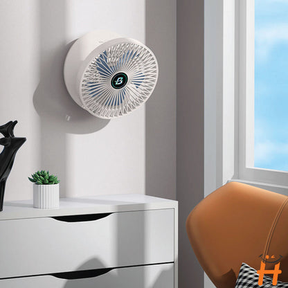 Petit Ventilateur Mural Pliable USB, Réglable Et Sans Fil.