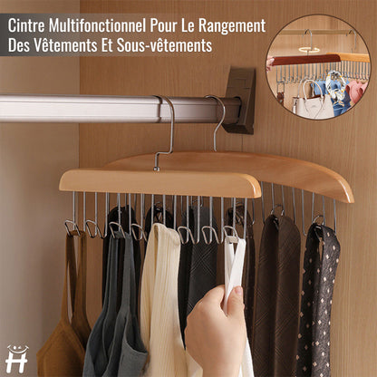 Cintre Multifonctionnel Pour Le Rangement Des Vêtements Et Sous-vêtements